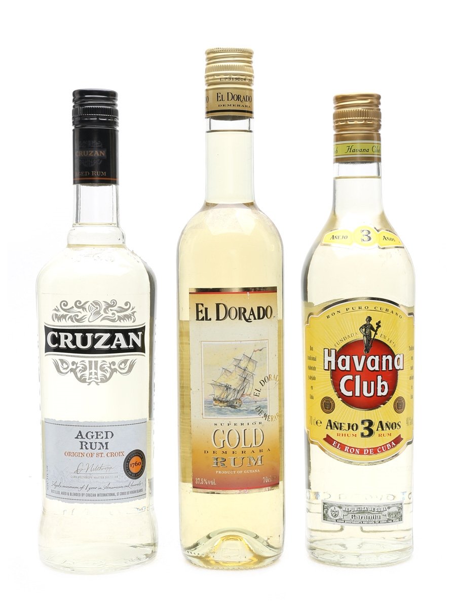 Cruzan, El Dorado & Havana Club - Lot 34798 - Buy/Sell Rum Online