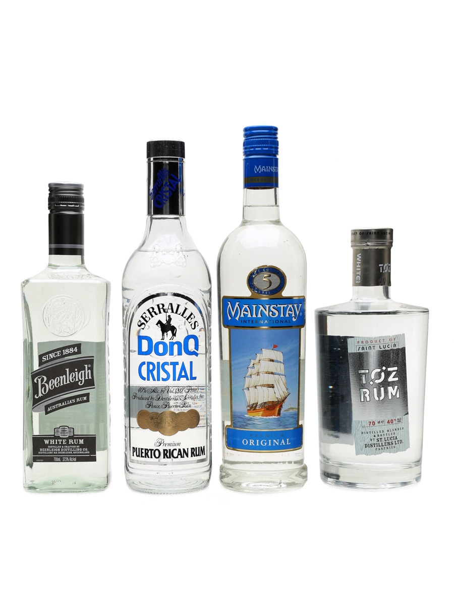 Assorted White Rum Beenleigh, Don Q, Mainstay, Toz 70cl & 3 x 75cl