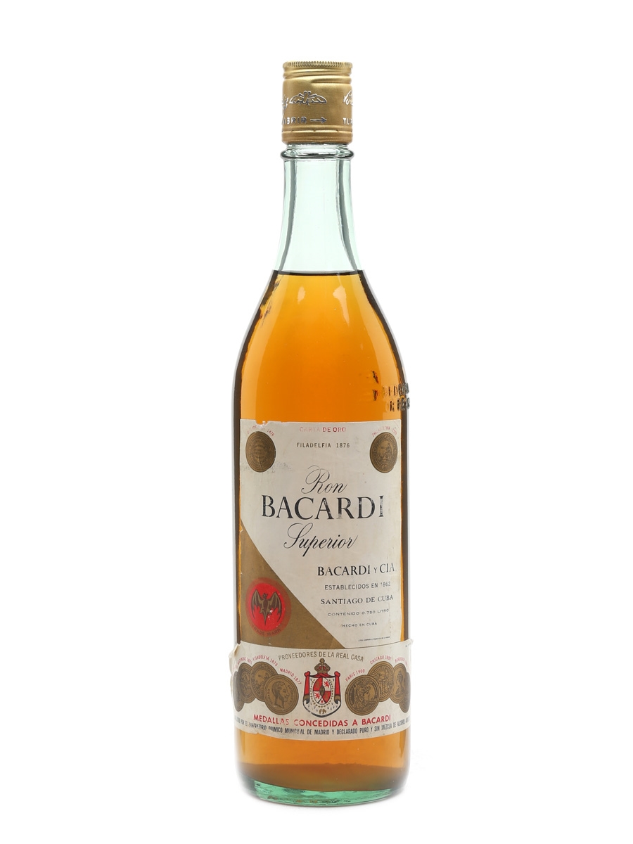 Bacardi Carta De Oro Bottled 1960s 75cl / 40%