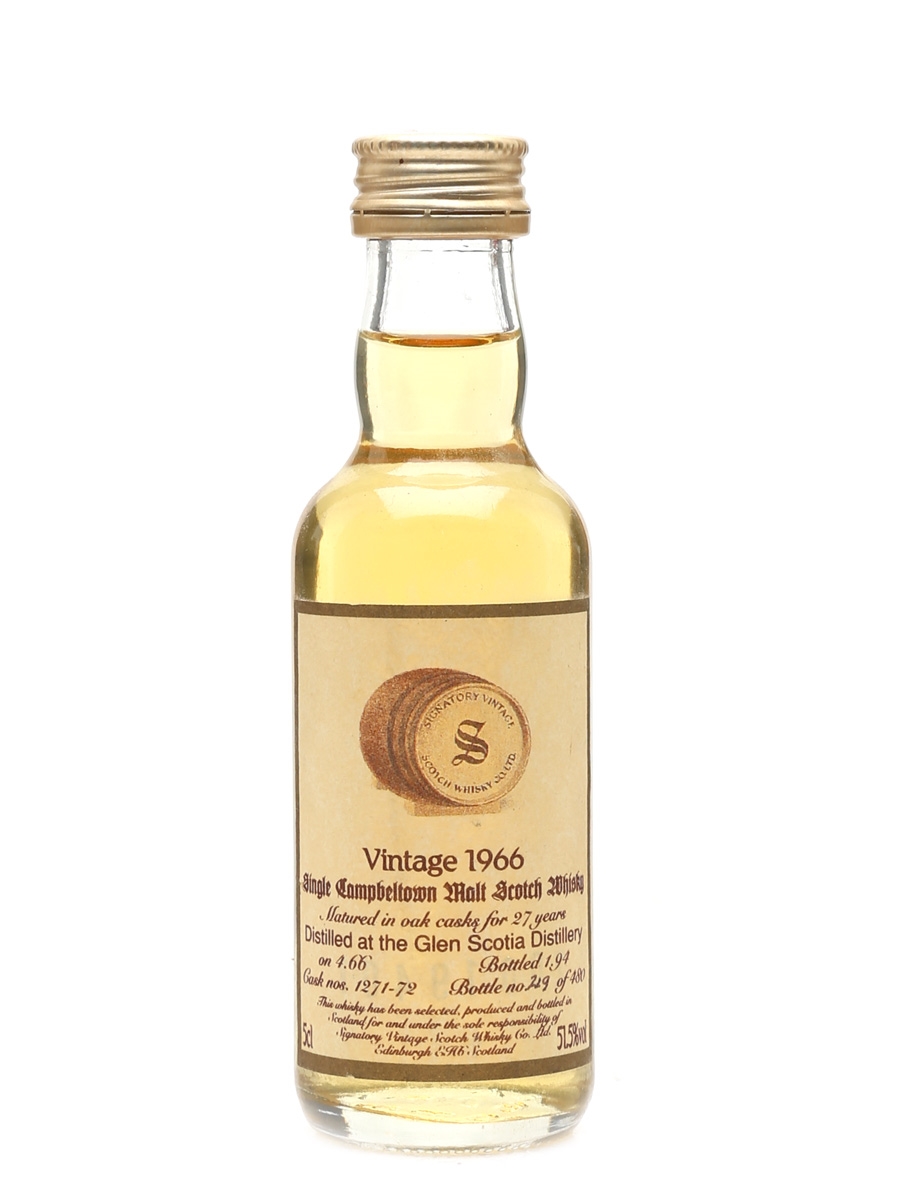 Glen Scotia 1966 27 Year Old - Signatory 5cl / 51.5%