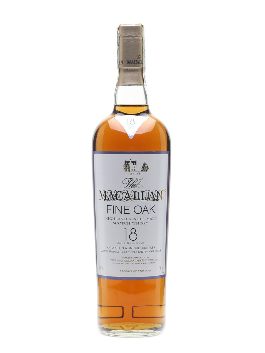Macallan 18 Year Old Fine Oak Misprinted Label 70cl / 43%