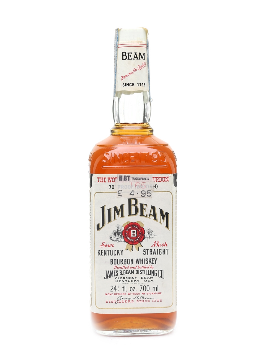 Jim Beam White Label Bottled 1970s 70cl / 40%