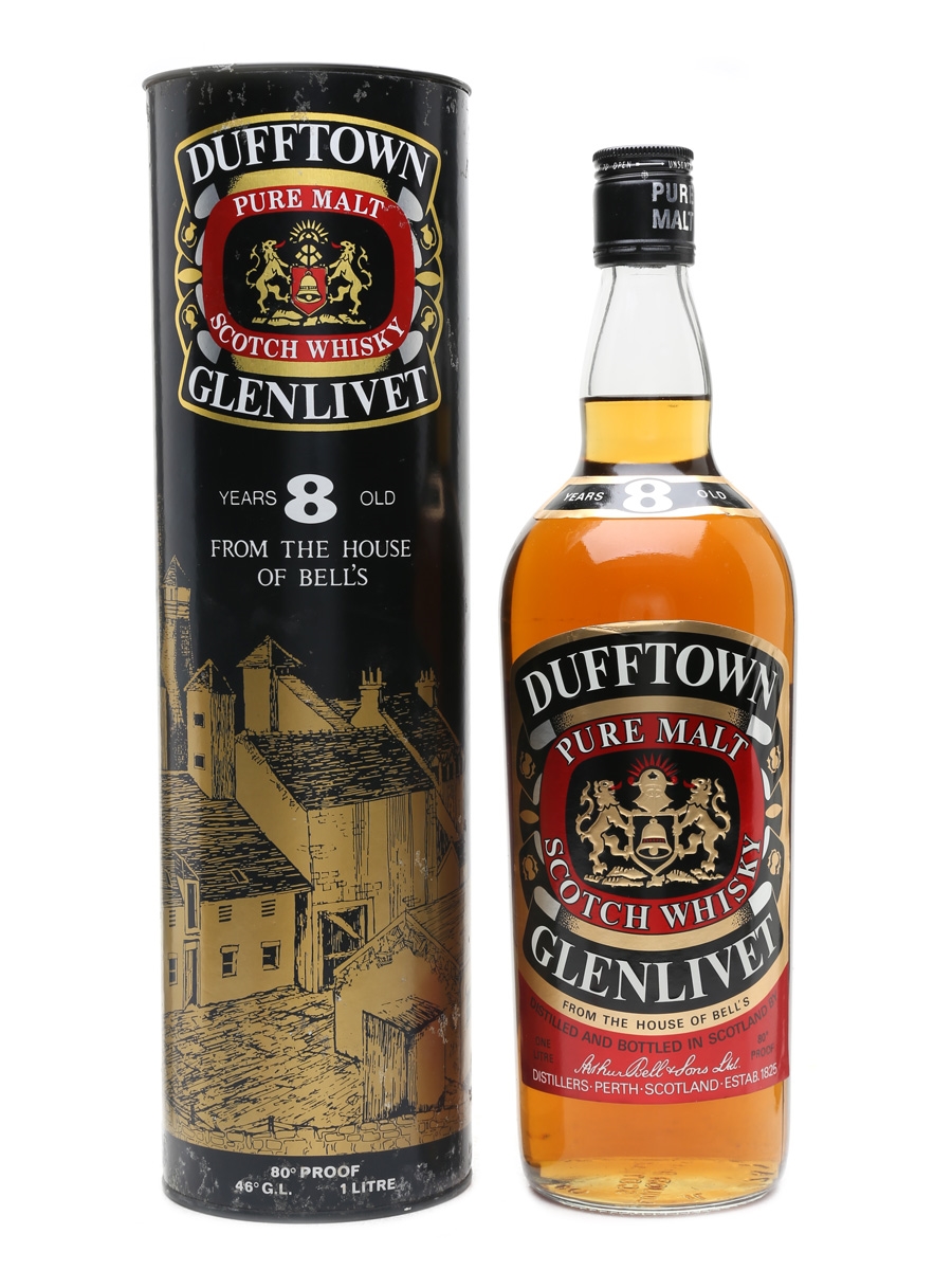Dufftown Glenlivet 8 Year Old Bottled 1970s-1980s 100cl / 46%