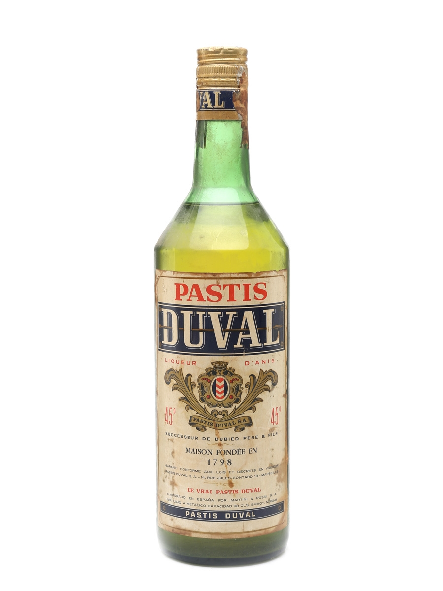 Duval Pastis Bottled 1960s - Martini & Rossi 98cl / 45%