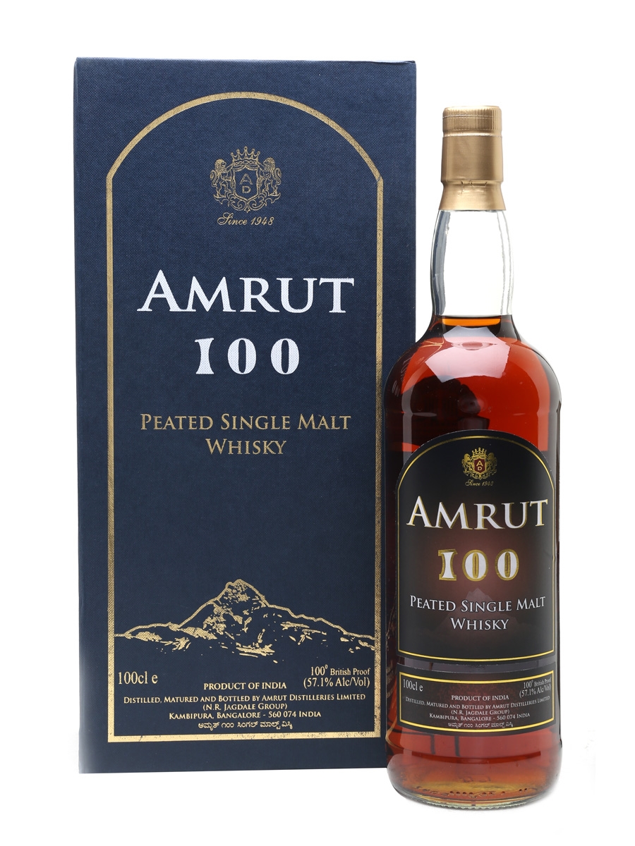 Amrut 100 Peated Bottled 2010 - UK Exclusive 100cl / 57.1%