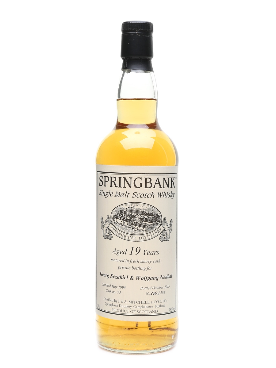 Springbank 1996 Bottled 2015 - Private Bottling 70cl / 54%