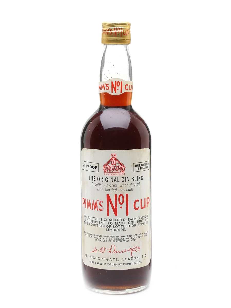 Pimm's No.1 Cup Gin Sling Bottled 1960s 75cl / 31%
