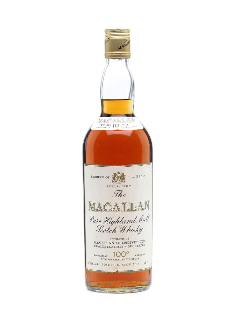 Macallan 10 Years Old 100 Proof Gordon & MacPhail Bottled 1970s 75cl / 57.1%