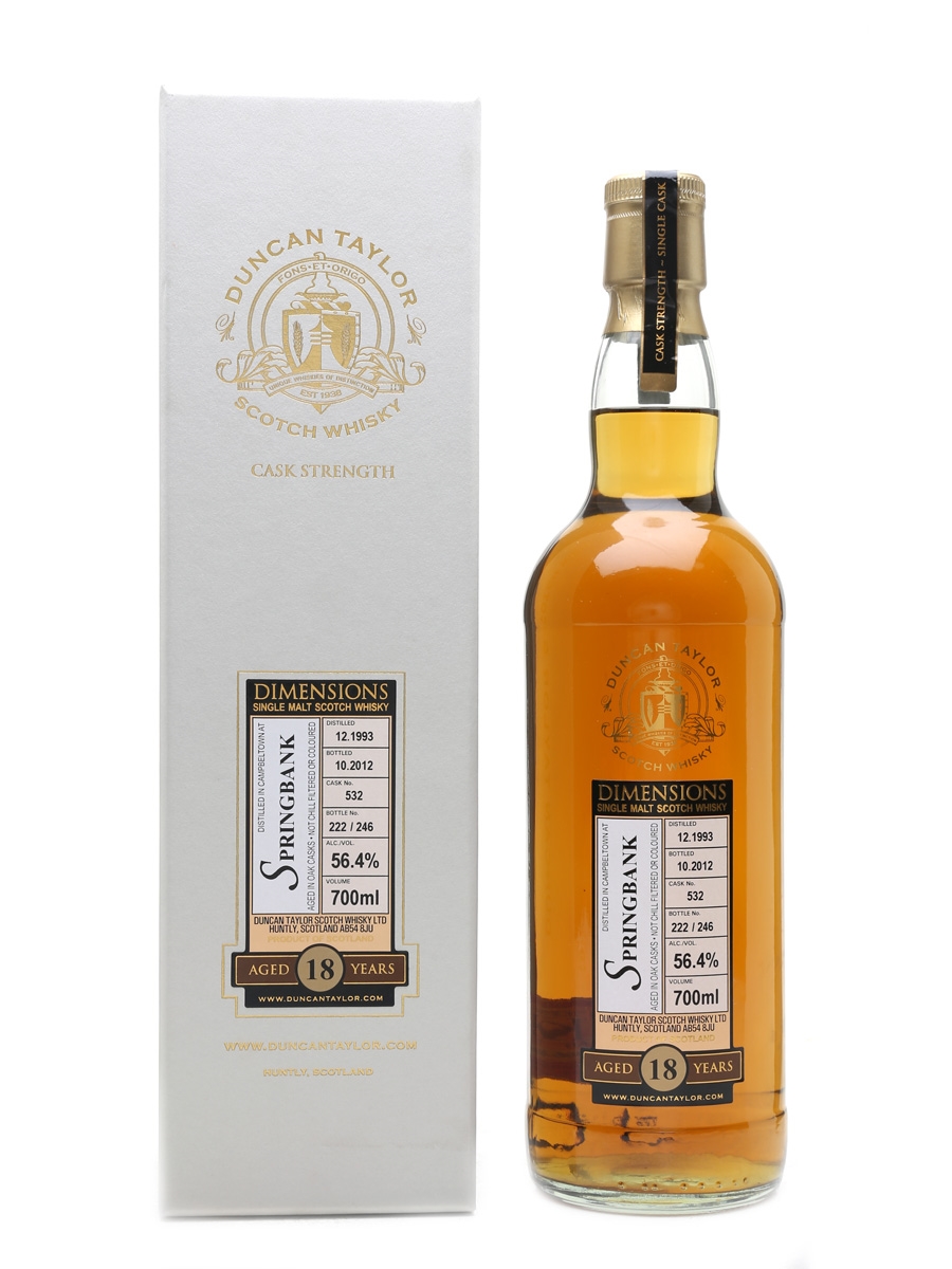 Springbank 1993 18 Year Old - Duncan Taylor 70cl / 56.4%