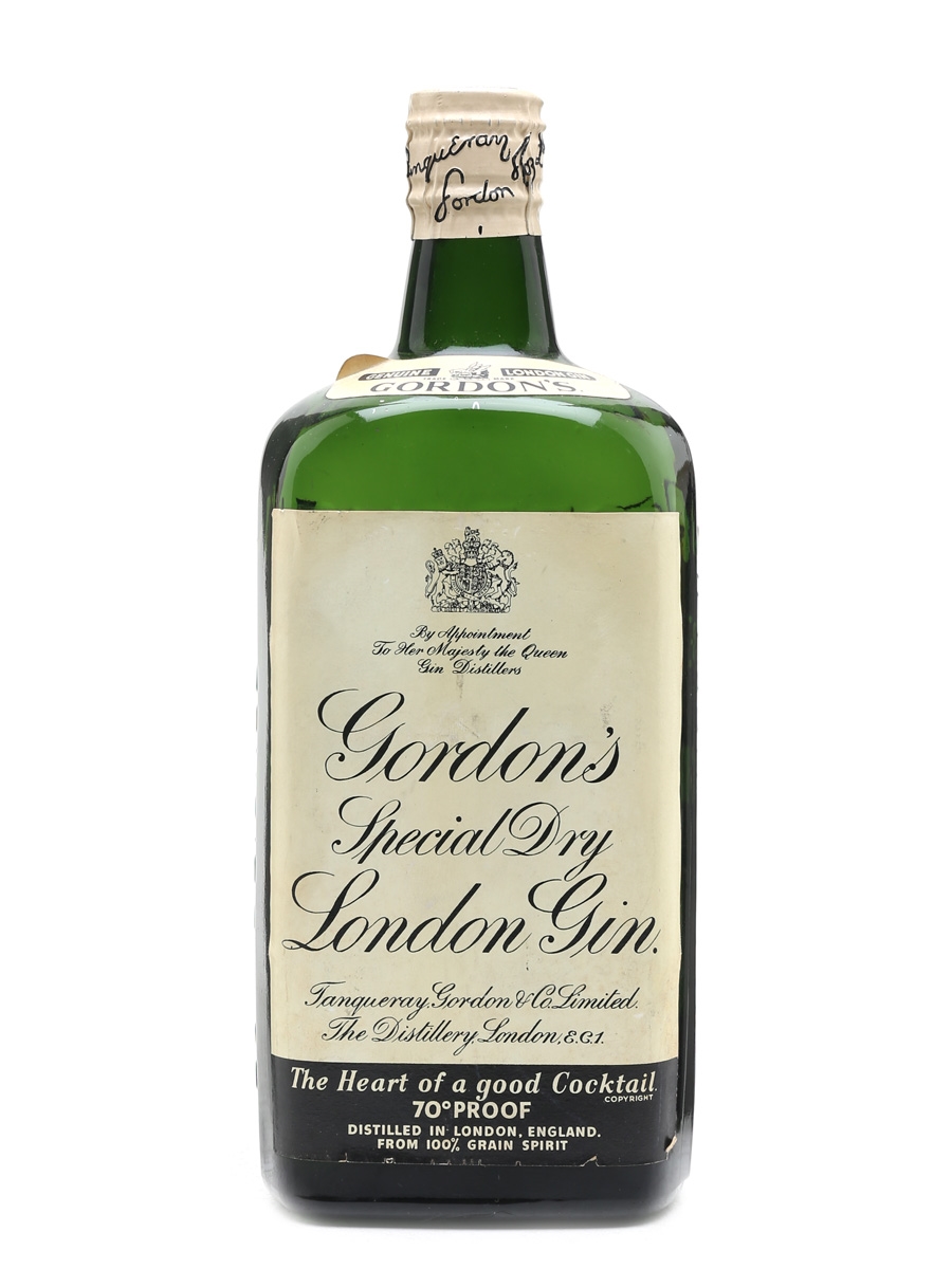 Gordon's Special Dry London Gin Bottled 1950s - Spring Cap 75cl / 40%