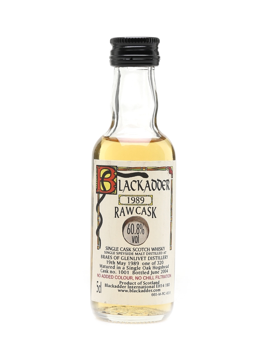 Braes Of Glenlivet 1989 Bottled 2004 - Blackadder 5cl / 60.8%