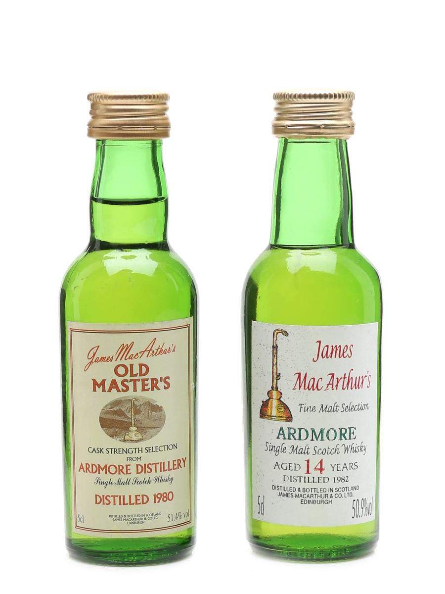 Ardmore 1980 & 1982 James MacArthur's Old Master's 2 x 5cl