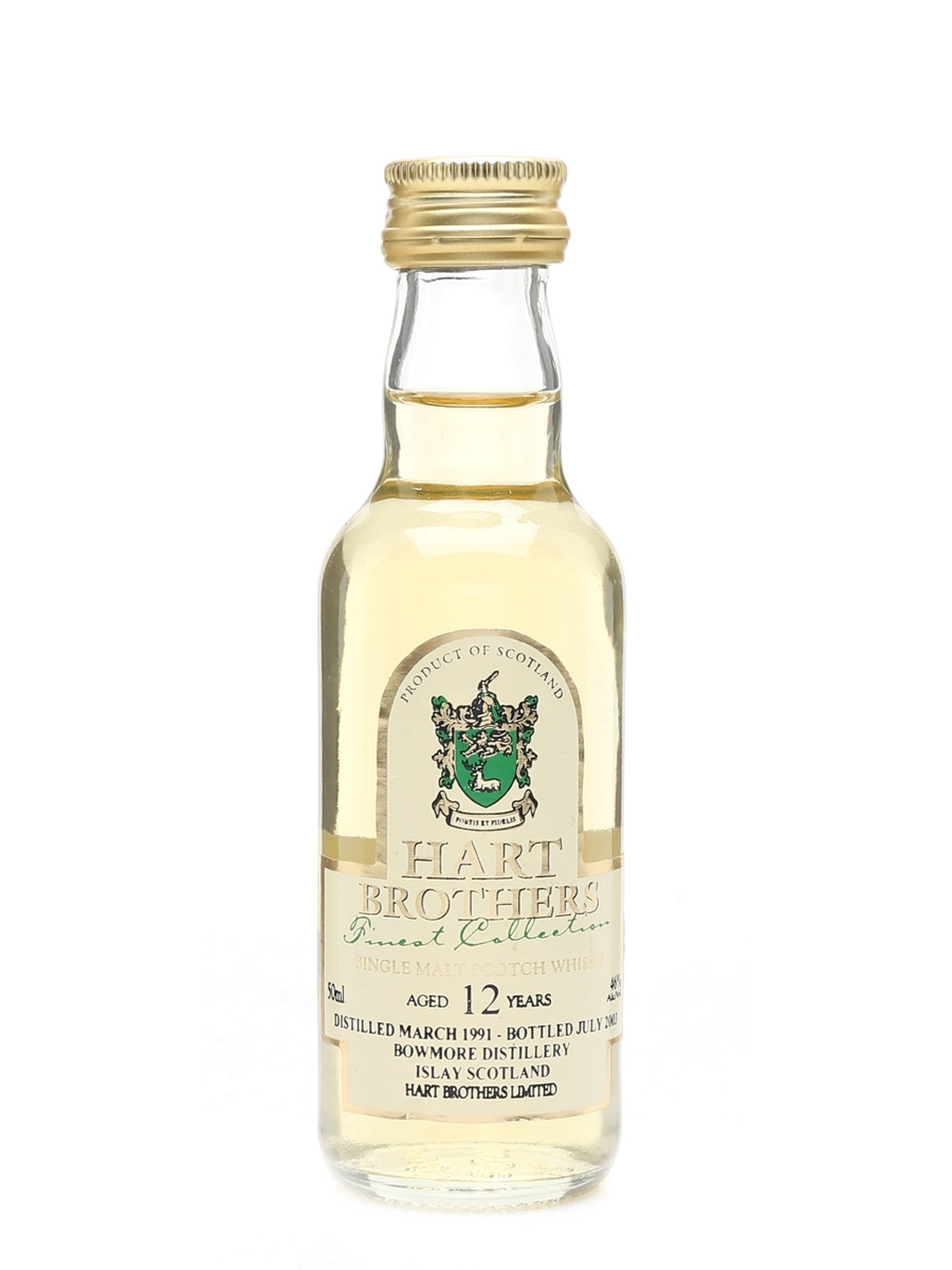 Bowmore 1991 12 Year Old Bottled 2003 - Hart Brothers 5cl / 46%
