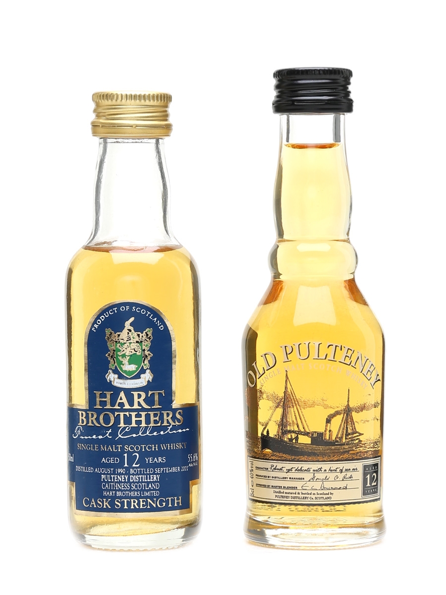 Old Pulteney 12 Year Old Distillery Bottling & Hart Brothers 2 x 5cl