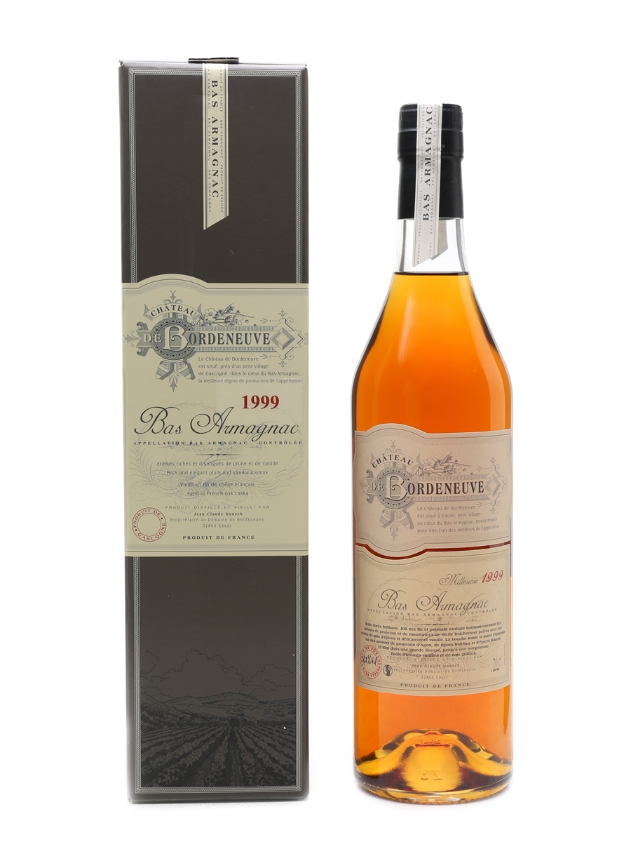 Chateau De Bordeneuve 1999 Bas Armagnac Bottled 2015 70cl / 48%