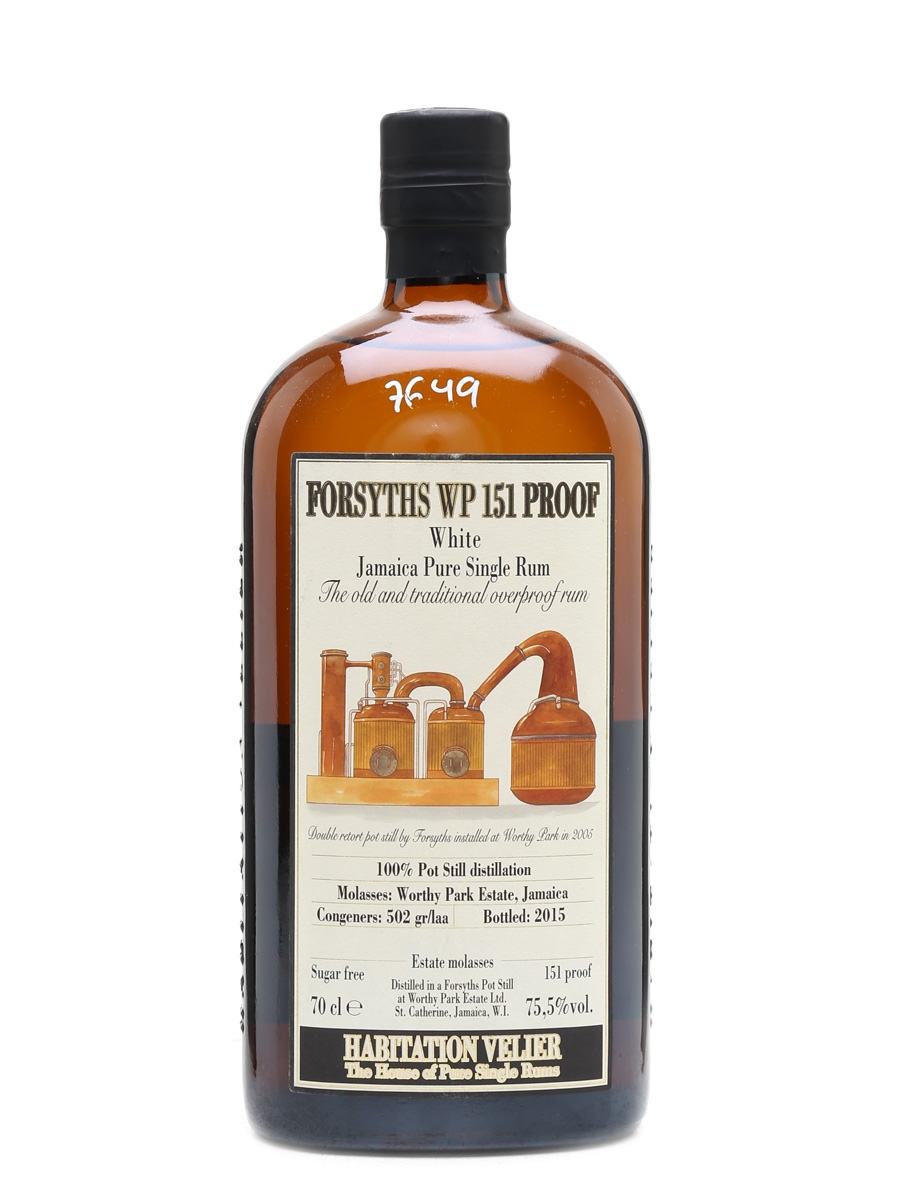 Worthy Park 151 Proof White Jamaica Rum Bottled 2015 - Habitation Velier 70cl / 75.5%