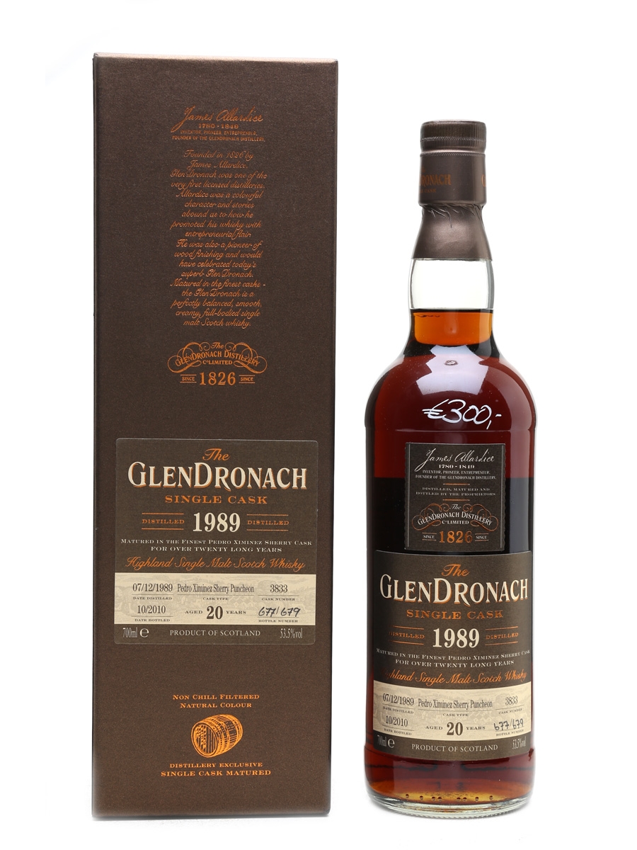 Glendronach 1989 PX Sherry Puncheon 20 Year Old 70cl / 53.5%