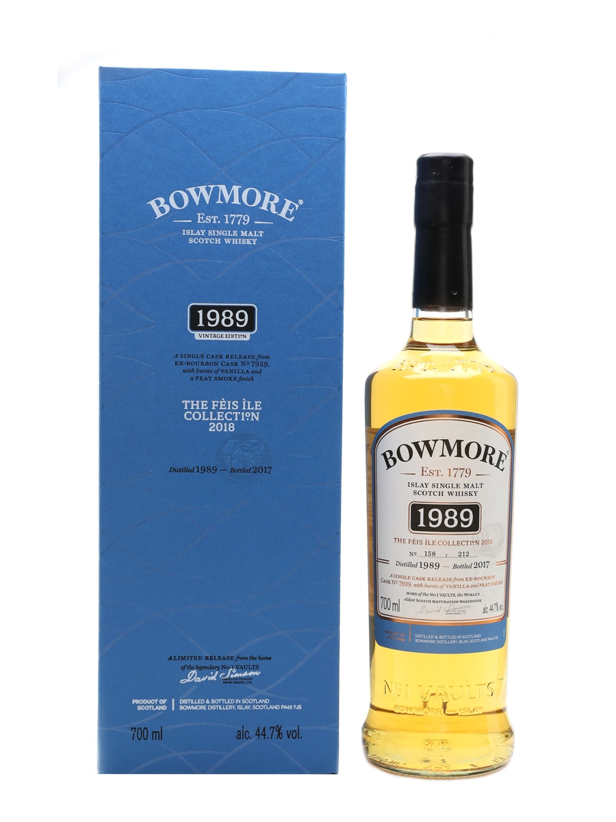 Bowmore 1989 Bottled 2017 - Feis Ile Collection 2018 70cl / 44.7%