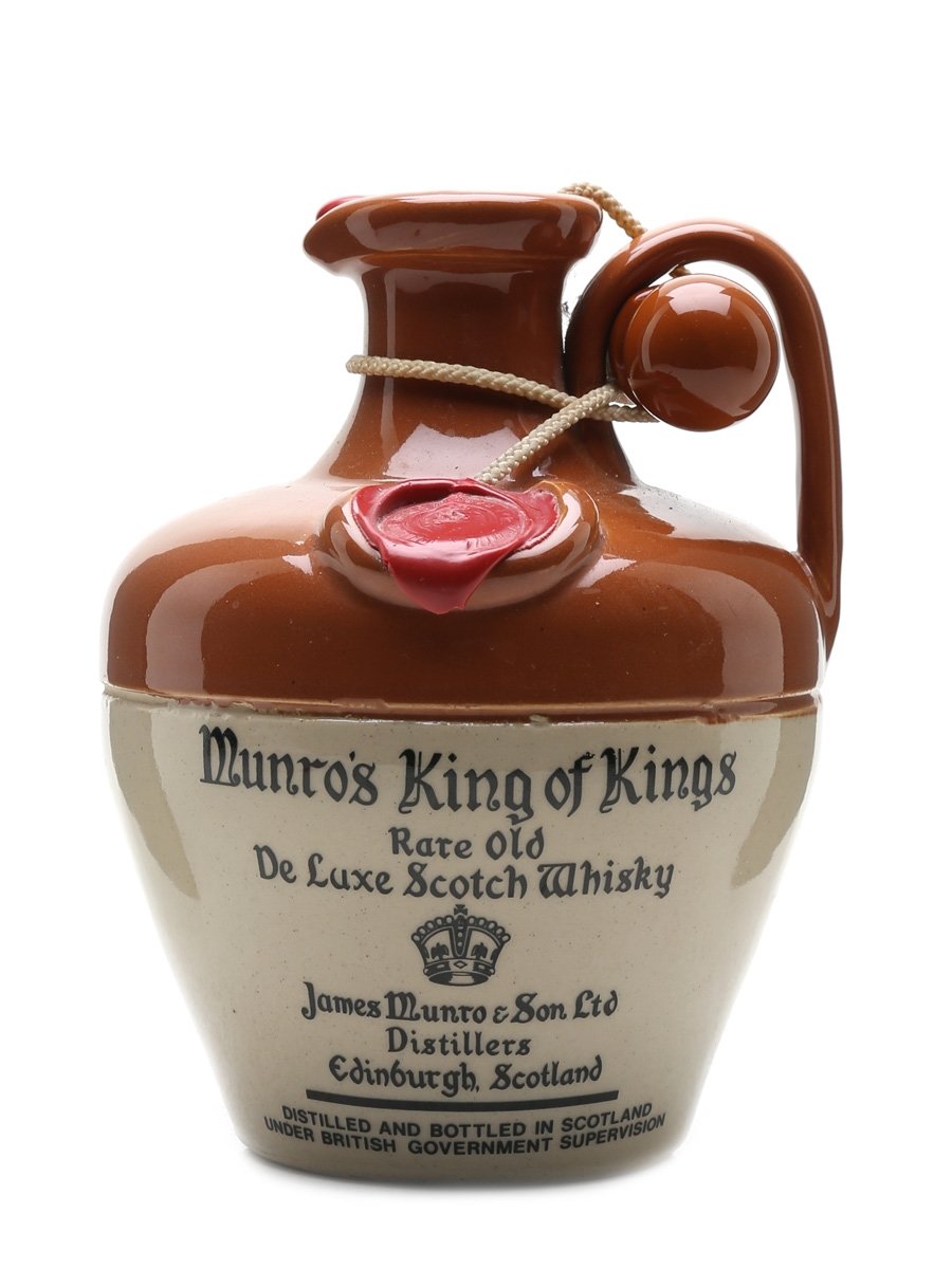 Munro's King Of Kings Bottled 1980s - Ceramic Decanter 75cl / 43%