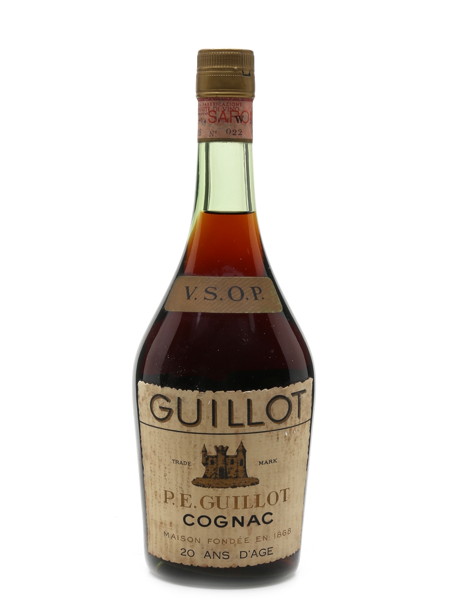 Guillot 20 Year Old VSOP Bottled 1970s - Illva Saronno 75cl