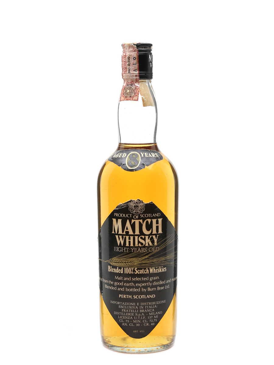 Match 8 Year Old Bottled 1980s - Fratelli Branca 75cl / 40%