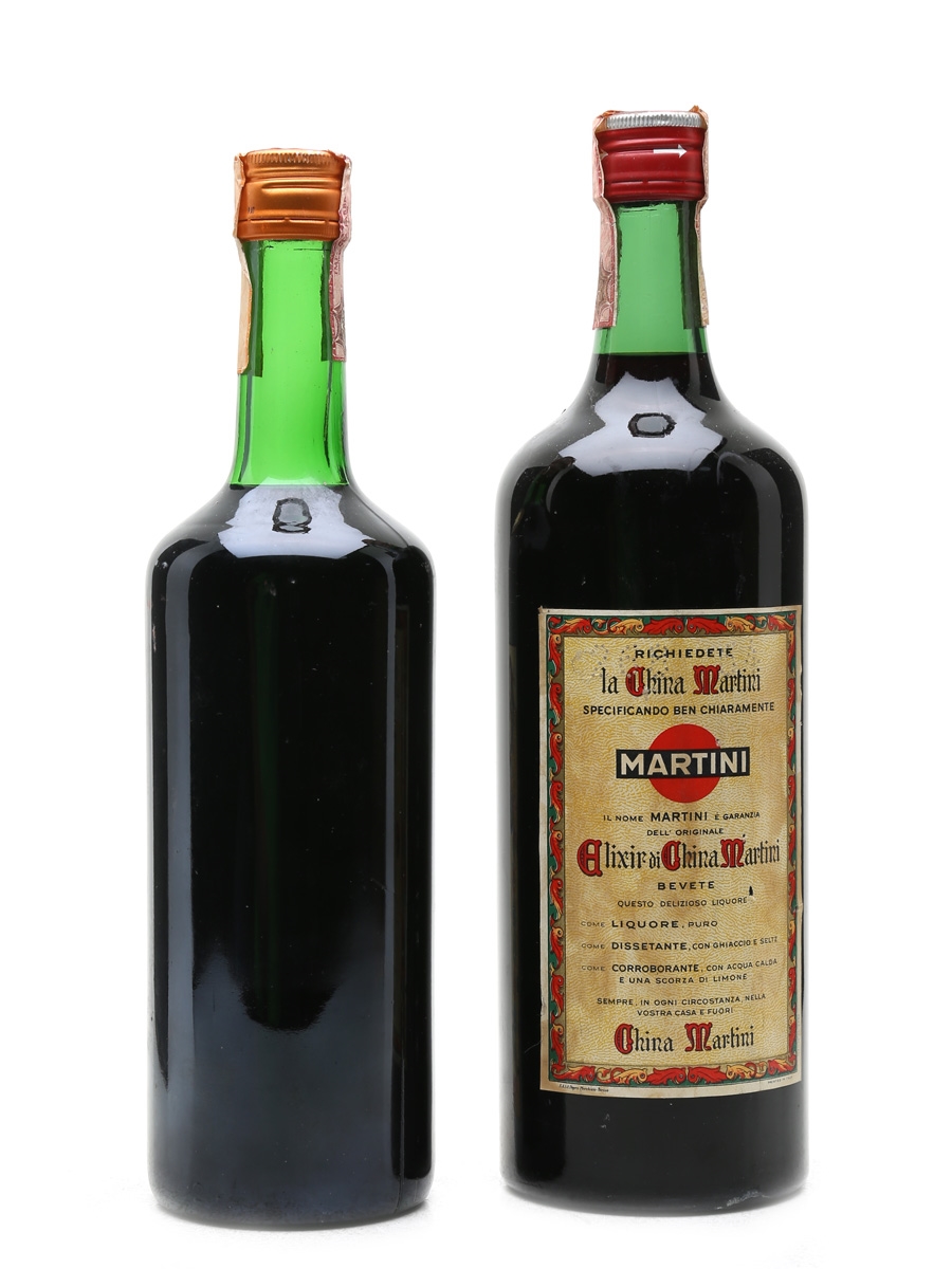 Martini Elixir China / Bot.1960s An old litre bottling of Elixir di China  from Martini & Rossi, not named after the count…