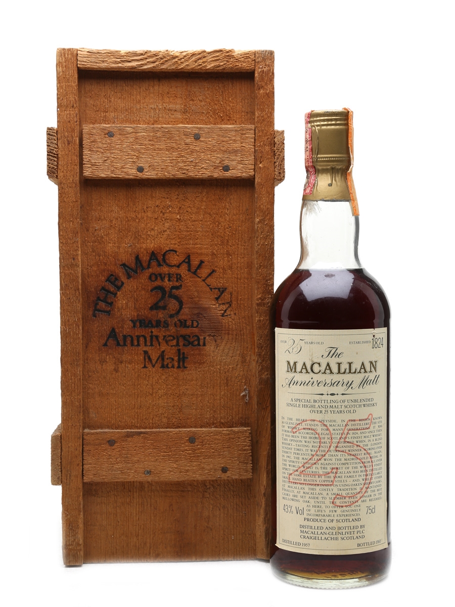 Macallan 1957 Anniversary Malt 25 Year Old 75cl / 43%