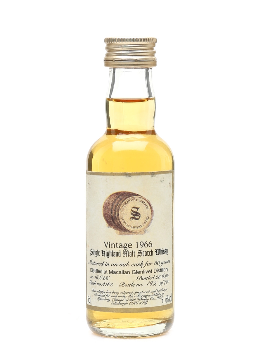 Macallan 1966 30 Year Old - Signatory Vintage 5cl / 51.6%