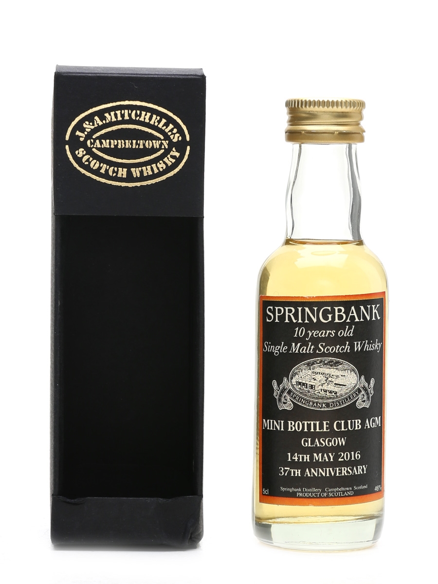 Springbank 10 Year Old Mini Bottle Club 37th Anniversary 5cl / 46%