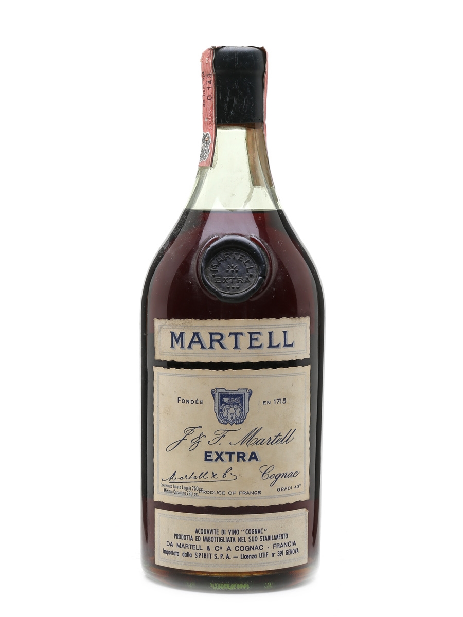 Martell Extra Cognac Bottled 1970s - Spirit 75cl / 43%