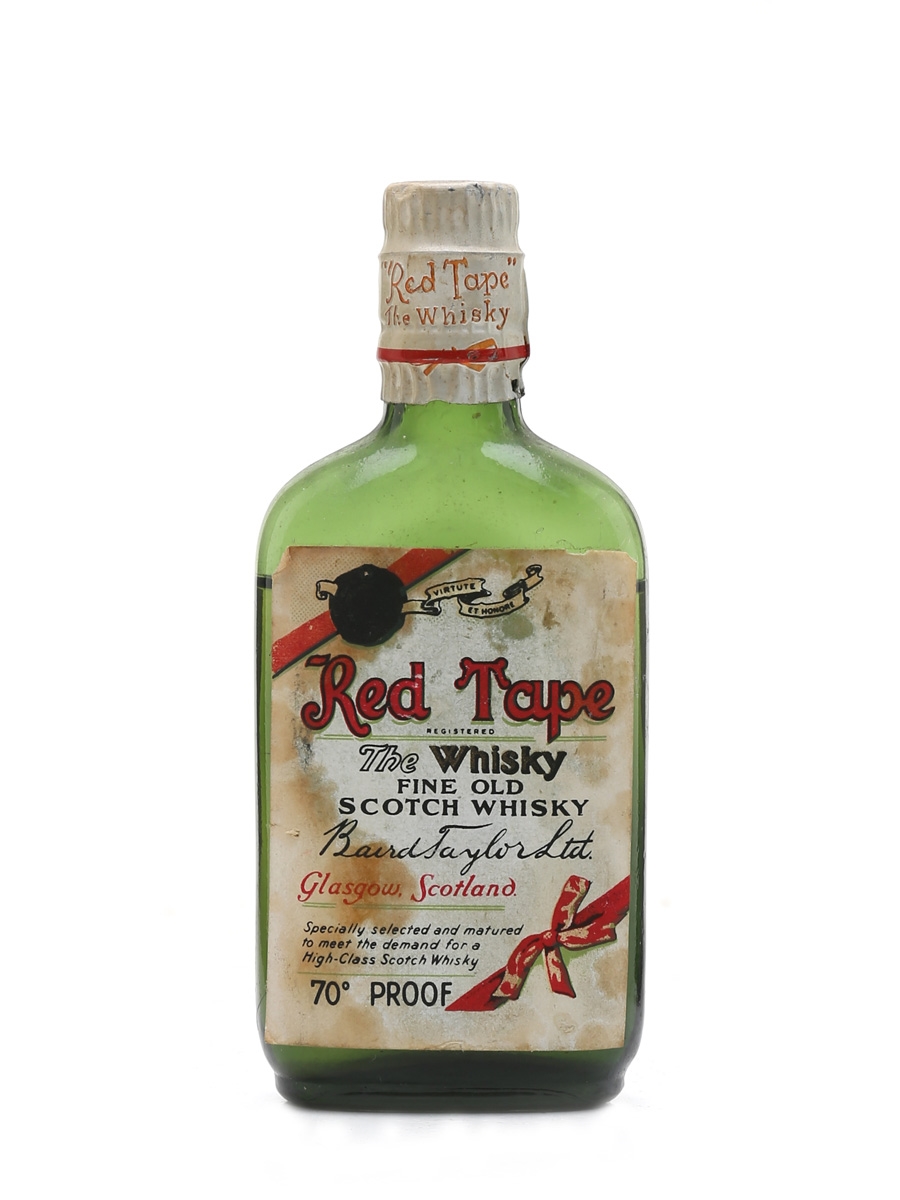 Red Tape Bottled 1940s - Baird Taylor Ltd. 5cl / 40%