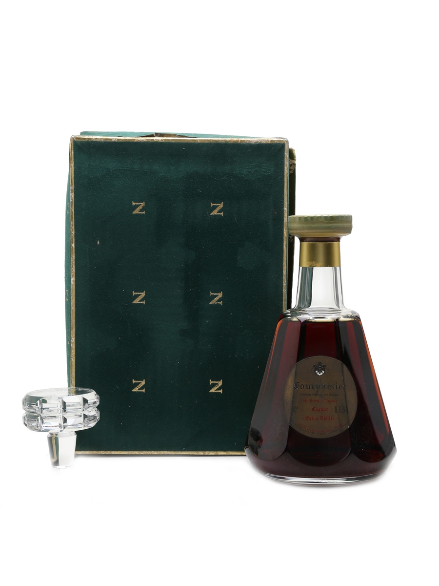 Courvoisier Extra Vieille Cognac Bottled 1960s - Baccarat Crystal Decanter 75.5cl / 40%