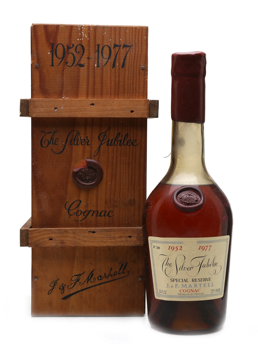 Martell Silver Jubilee Cognac 1952-1977 1815, 1906, 1914 & 1918 Vintages 68cl / 42%