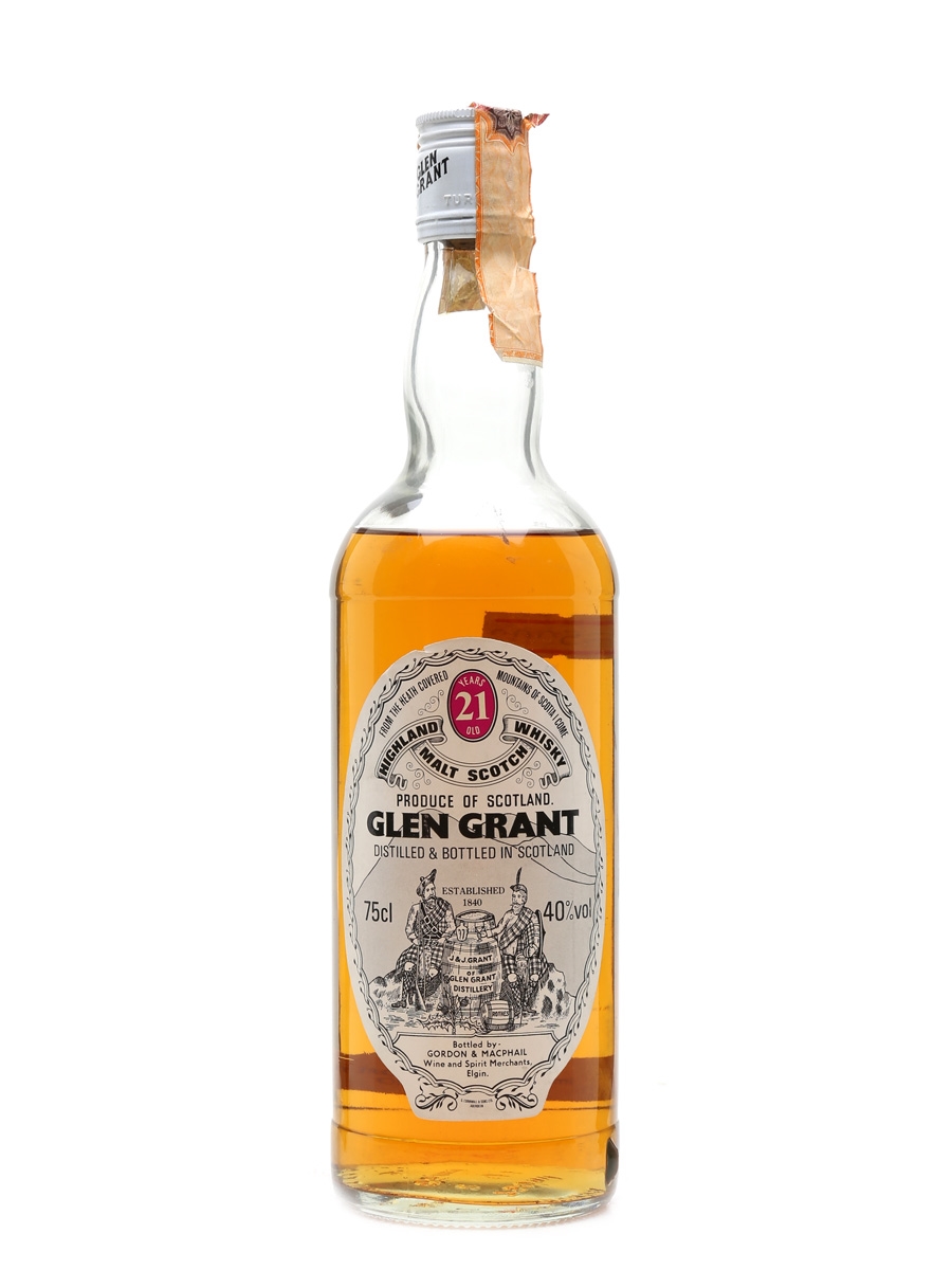 Glen Grant 21 Year Old Bottled 1980s - Gordon & MacPhail 75cl / 40%