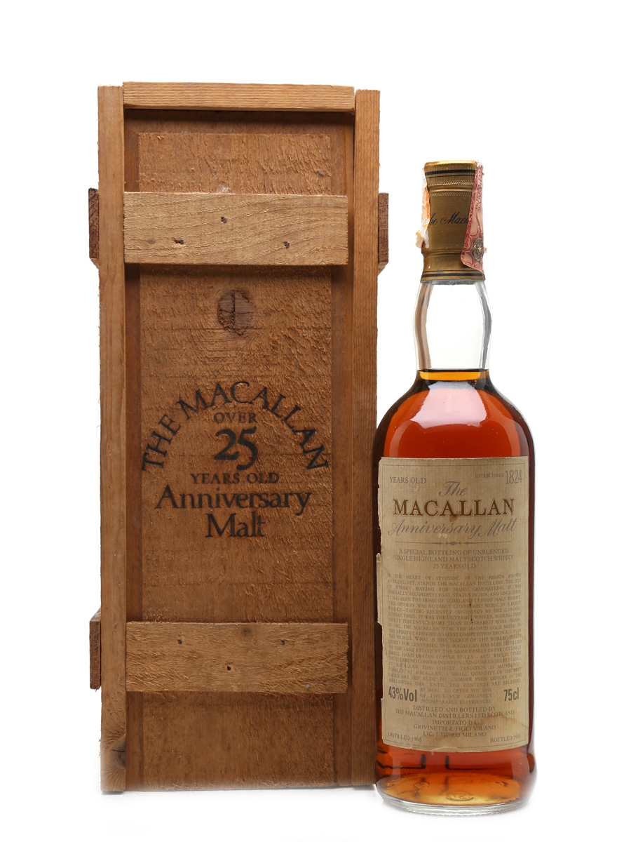 Macallan 1965 Anniversary Malt 25 Year Old - Giovinetti 75cl / 43%
