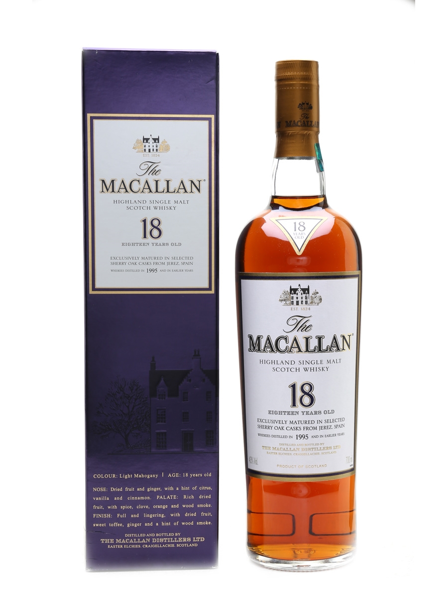 Macallan 18 Year Old 1995 And Earlier 70cl / 43%
