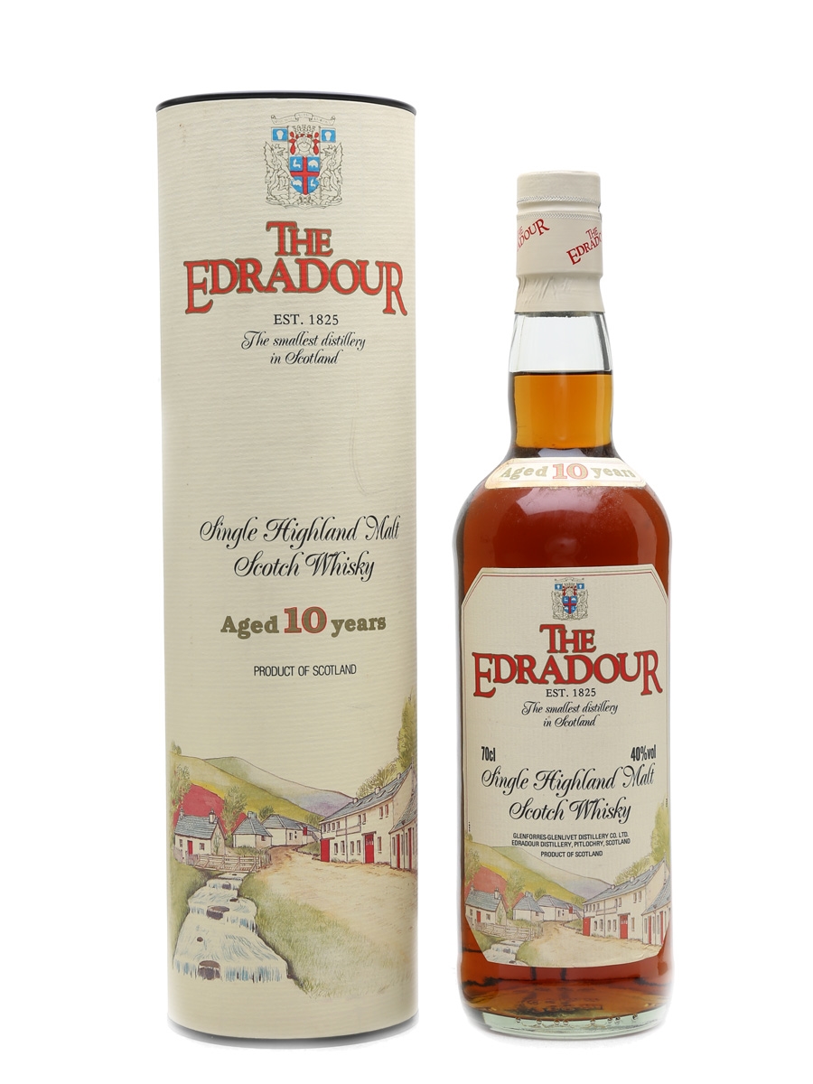 Edradour 10 Year Old Bottled 1990s - Includes Edradour Poster 70cl / 40%