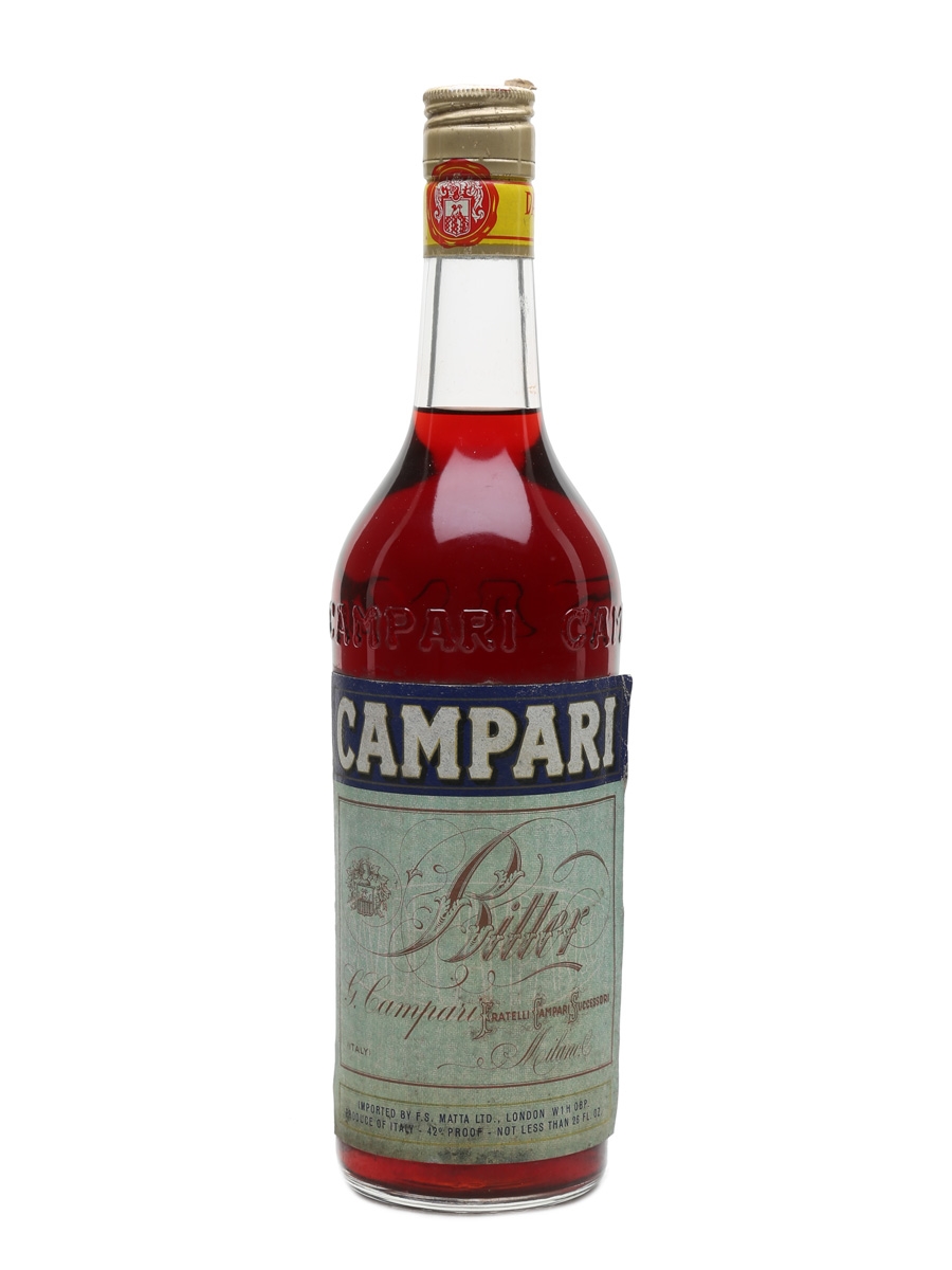 Campari Bitter Bottled 1960s-1970s - F S Matta 70cl / 24%