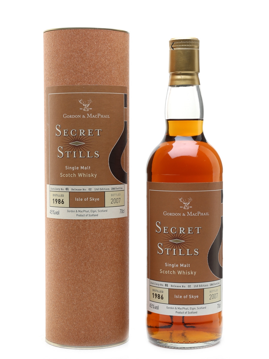 Secret Stills 1986 (Talisker) 1.2 Bottled 2007 - Gordon & MacPhail 70cl / 45%