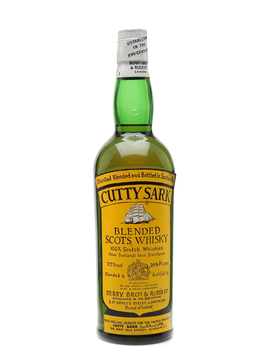 Cutty Sark Bottled 1970s - Berry Bros & Rudd 75.7cl / 40%