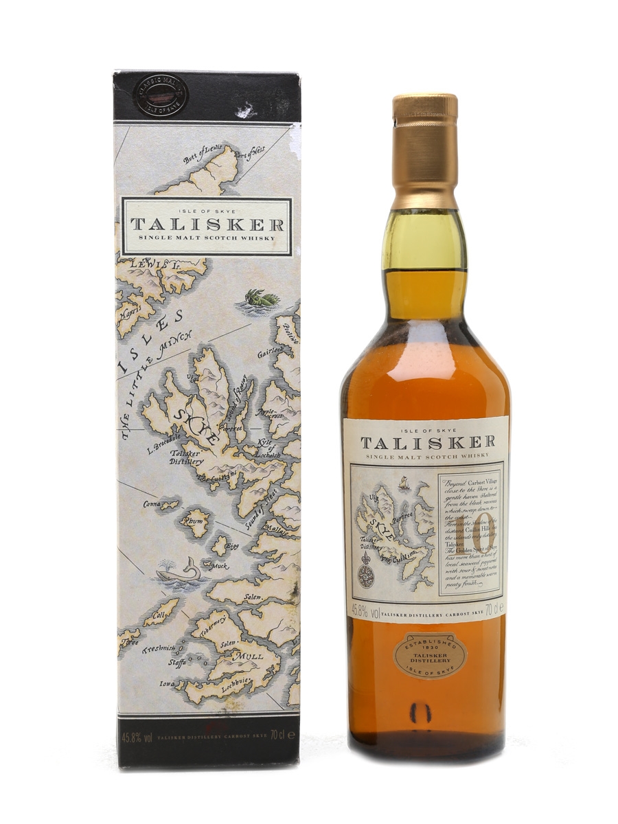 Talisker 10 Year Old Map Label 70cl / 45.8%