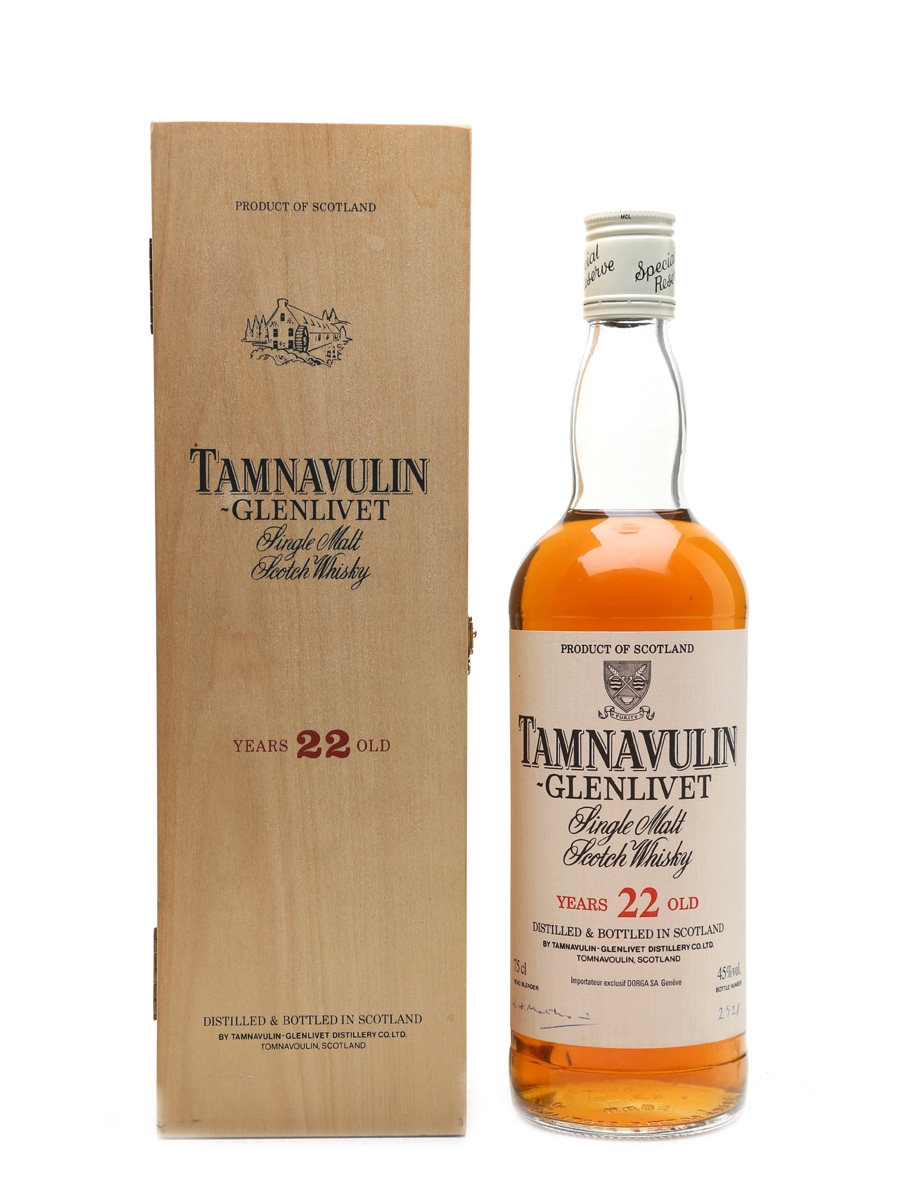 Tamnavulin Glenlivet 22 Year Old Bottled 1980s - Dorga 75cl / 45%