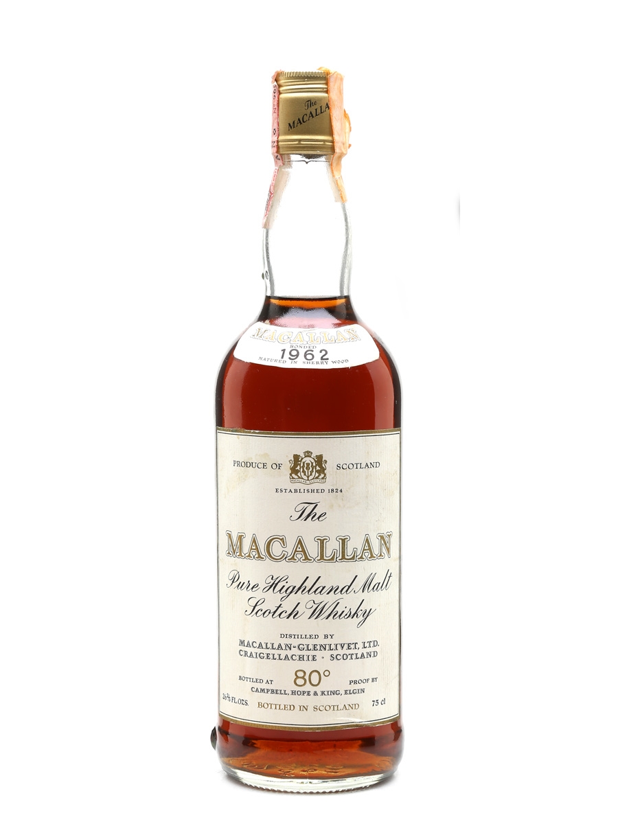 Macallan 1962 Campbell, Hope & King Bottled 1970s-1980s 75cl / 46%