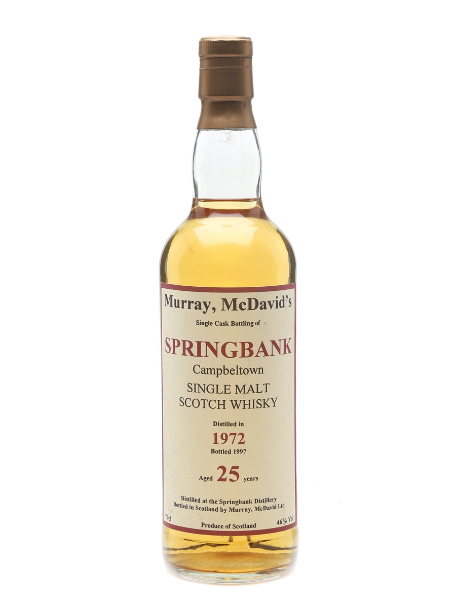 Springbank 1972 25 Year Old Bottled 1997 - Murray McDavid 70cl / 46%