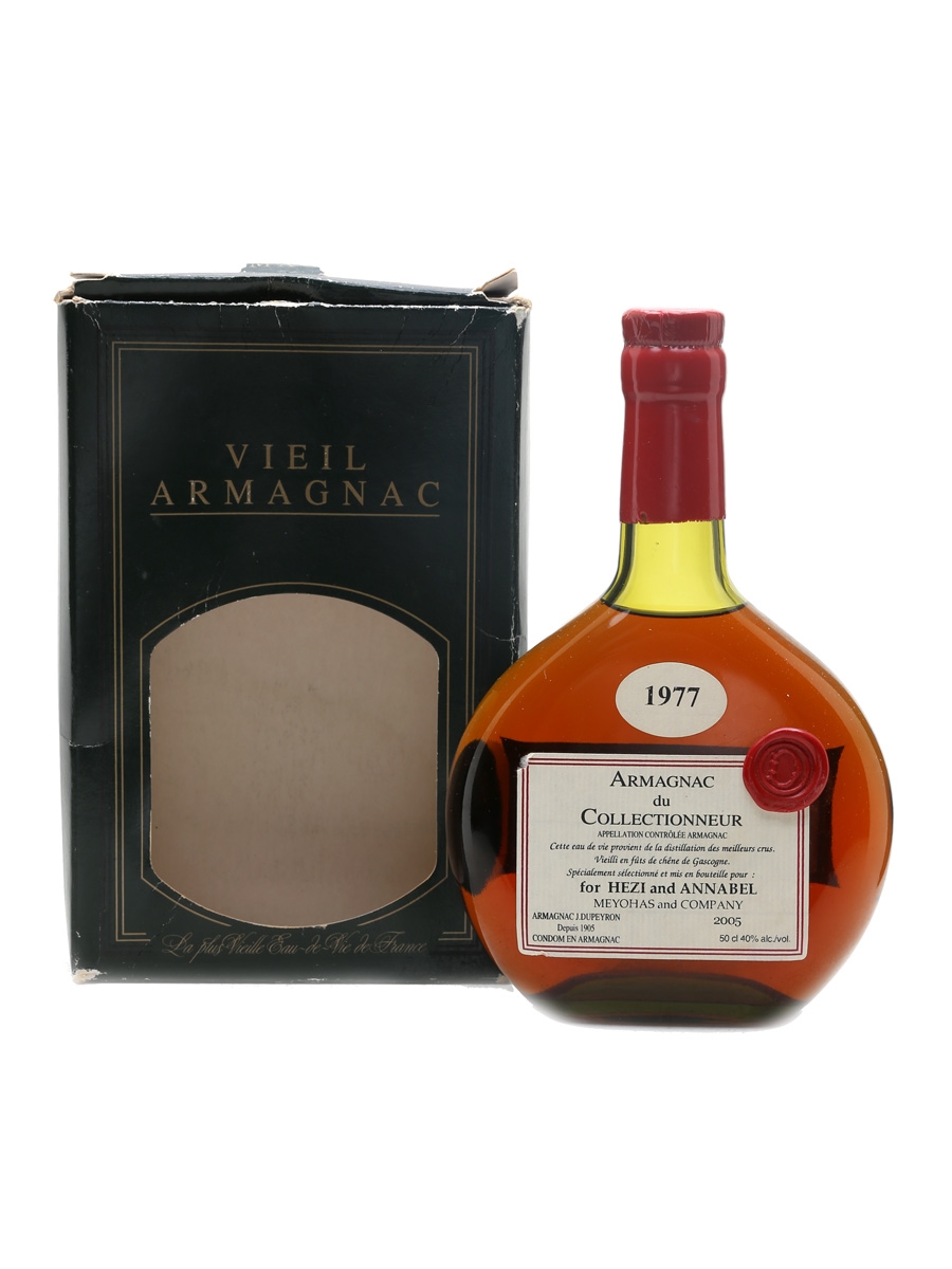 Dupeyron 1977 Armagnac Bottled for Hezi And Annabel Mehoyas And Company 50cl / 40%