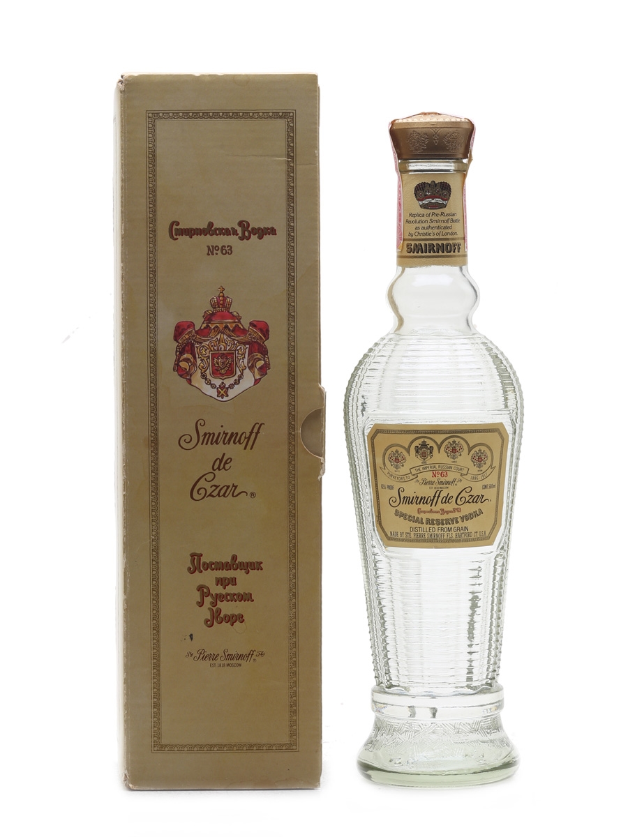 Smirnoff De Czar No.63 - Lot 42826 - Buy/Sell Vodka Online