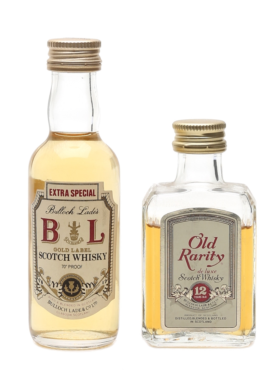 Bulloch Lade's Gold Label & Old Rarity  2 x 5cl