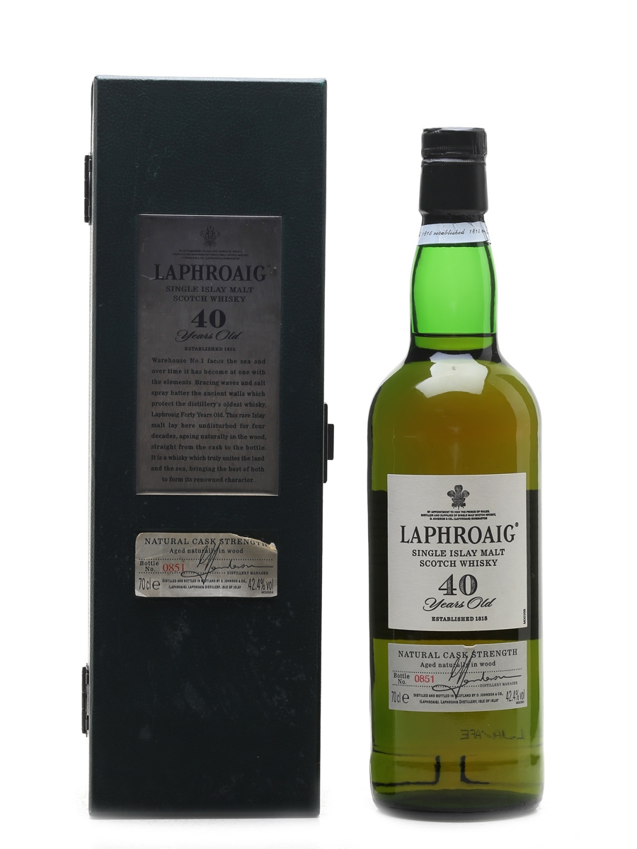 Laphroaig 40 Year Old Natural Cask Strength 70cl / 42.4%