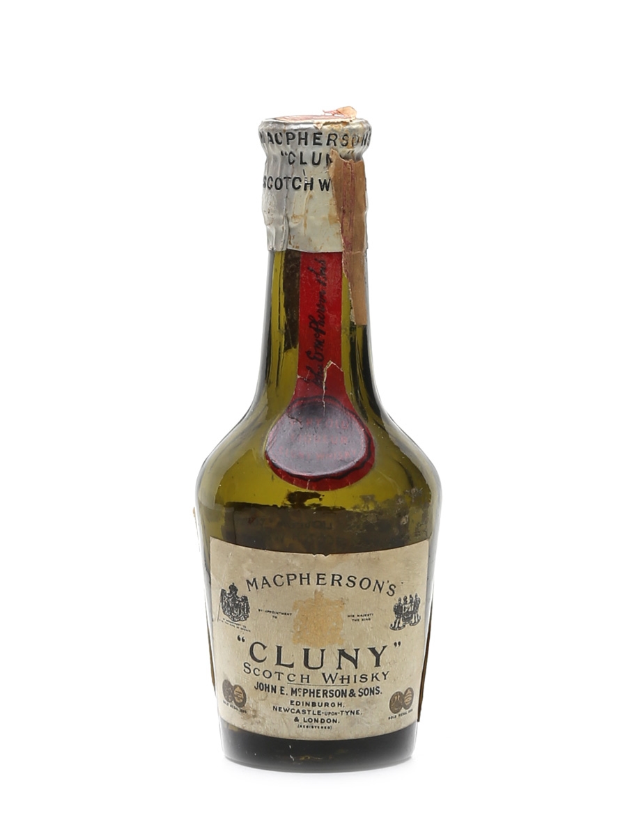 Macpherson's Cluny Bottled 1940s - Empty Bottle 