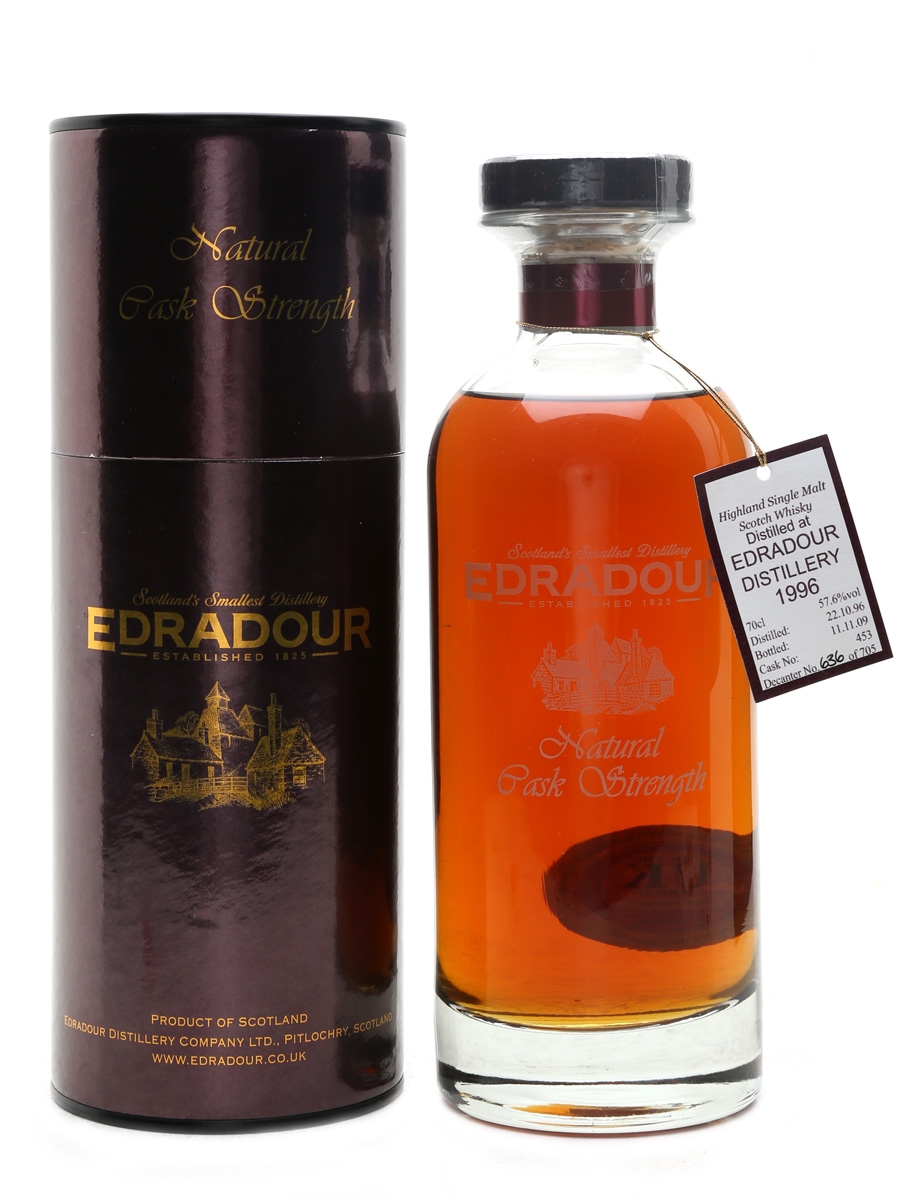 Edradour 1996 Natural Cask Strength Bottled 2009 70cl / 57.6%